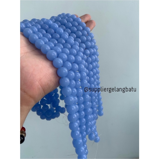 Bahan batu BLUE PURPLE CAT EYE 10mm mata kucing biru ungu TANPA JARONG