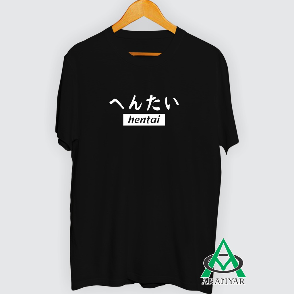 KAOS ANIME HENTAI/Kaos Distro/Kaos jepang/Kaos Tulisan Jepang/Kaos Pria Wanita