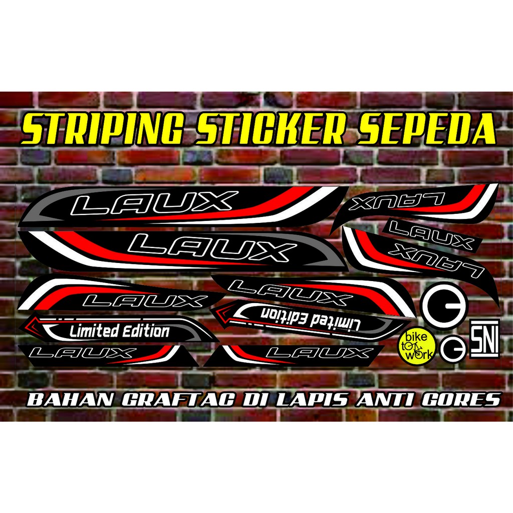 STRIPING UNIVERSAL SEPEDA LIPAT LAUX