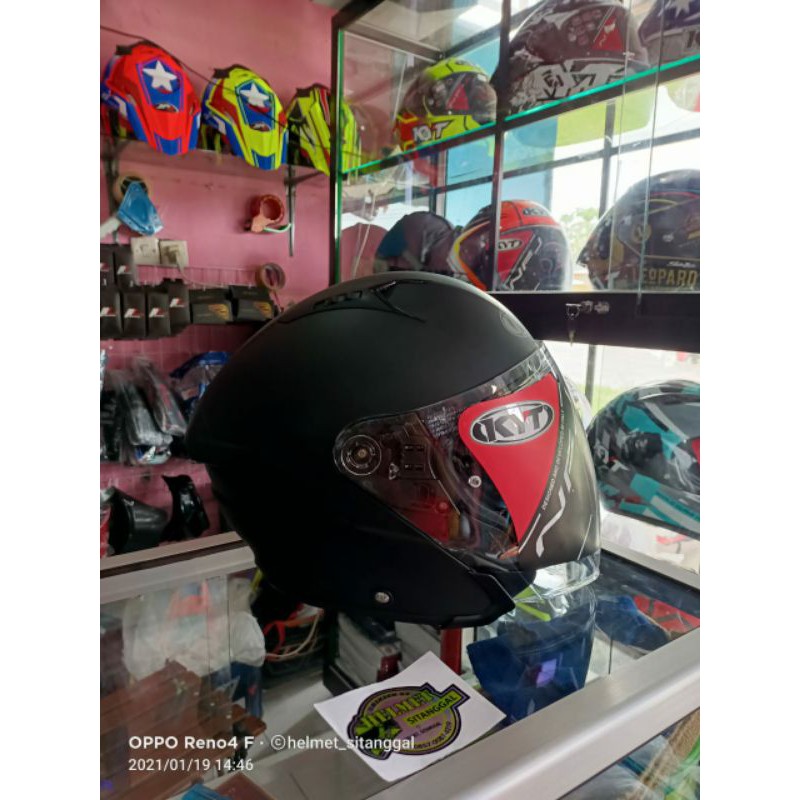 KYT NFJ SIMEON CORSE /HELM HALFACE KYT NFJ SOLID BLACK MATT