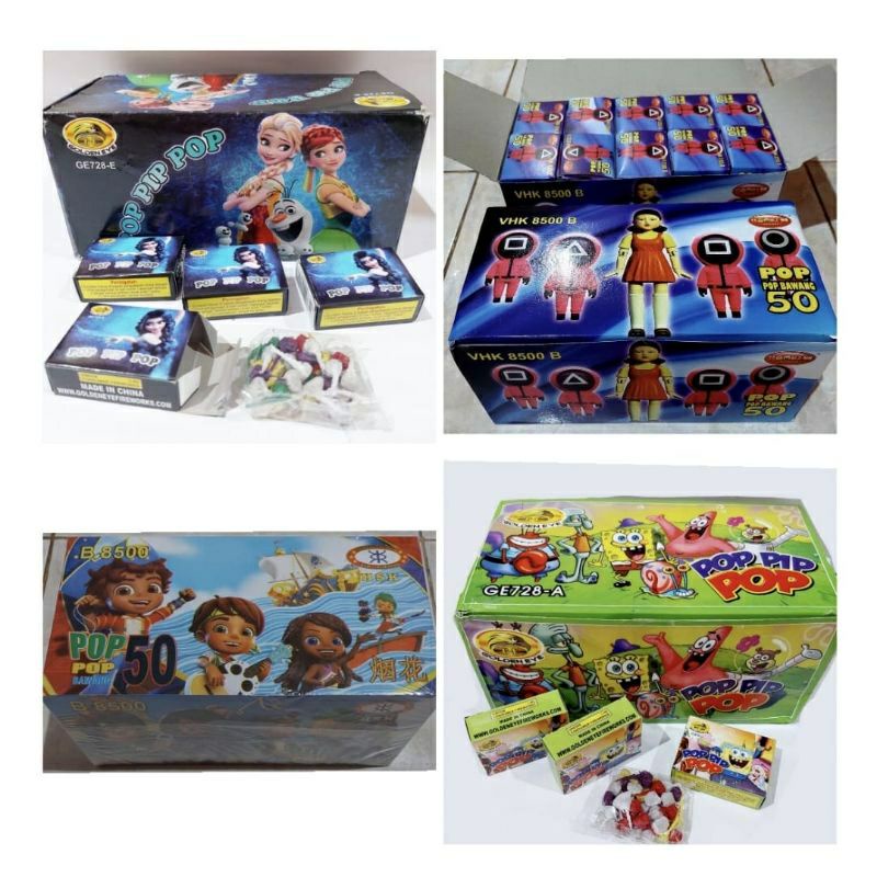 (HANYA BOX) POP PIP POP BAWANG P3TASAN BANTING ISI 50 DUS KOSONG YA