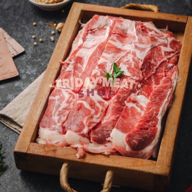 

Sirloin Slice Local 250 gr Aus Shorplate Slice / Beef Slice 250gr