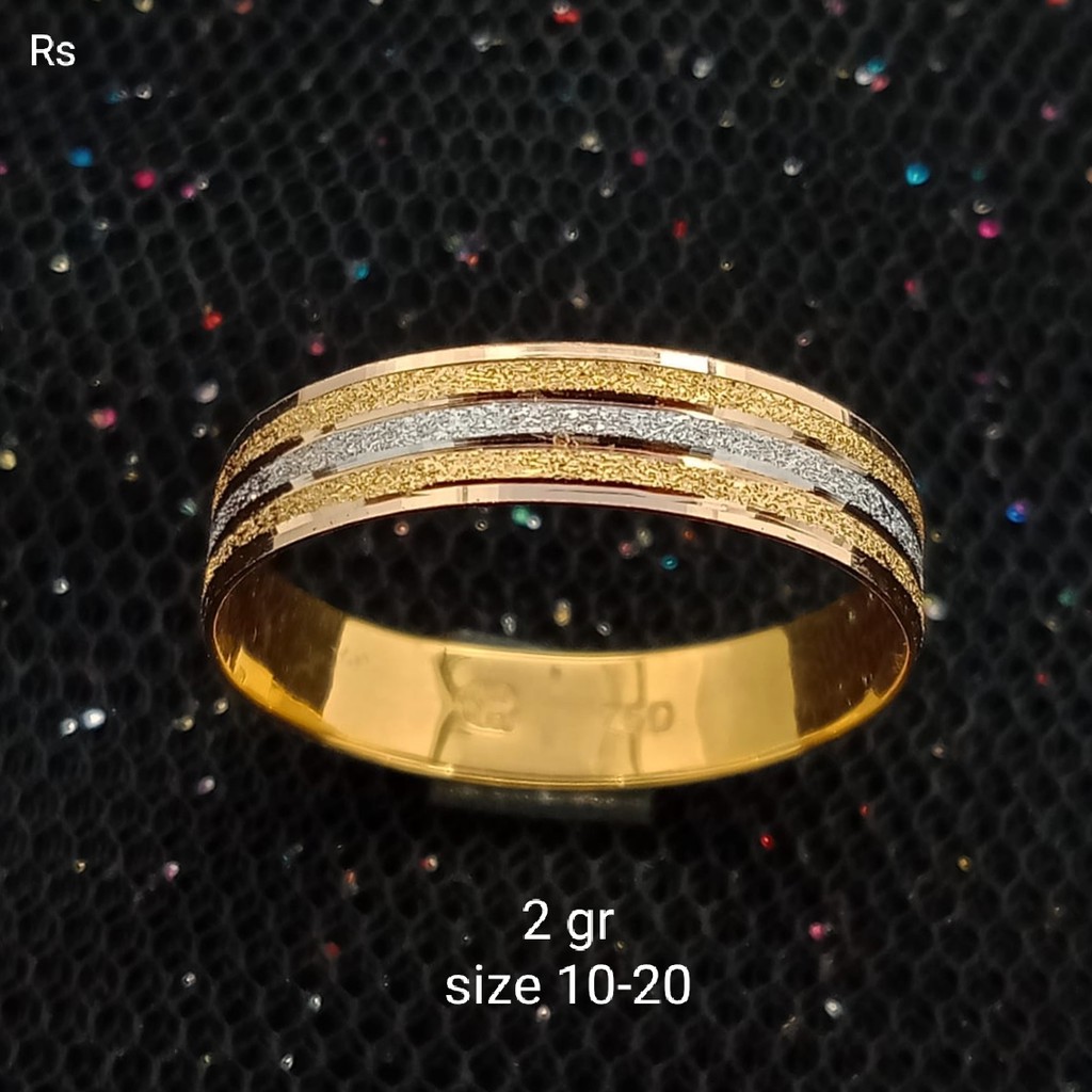 New Cincin Emas 17K - 2 gr Kadar 750 - 1466