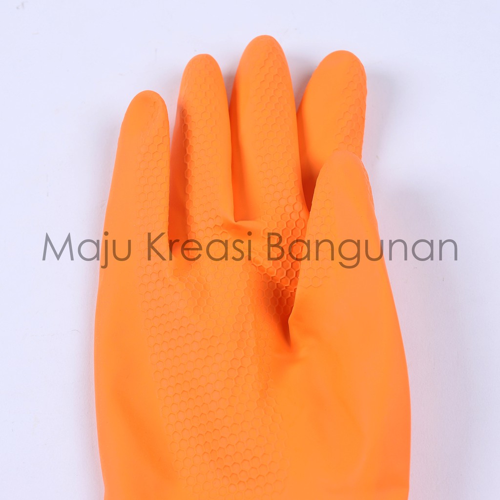 Sarung Tangan Karet Serbaguna Sarung Tangan Cuci Piring Orange Freder