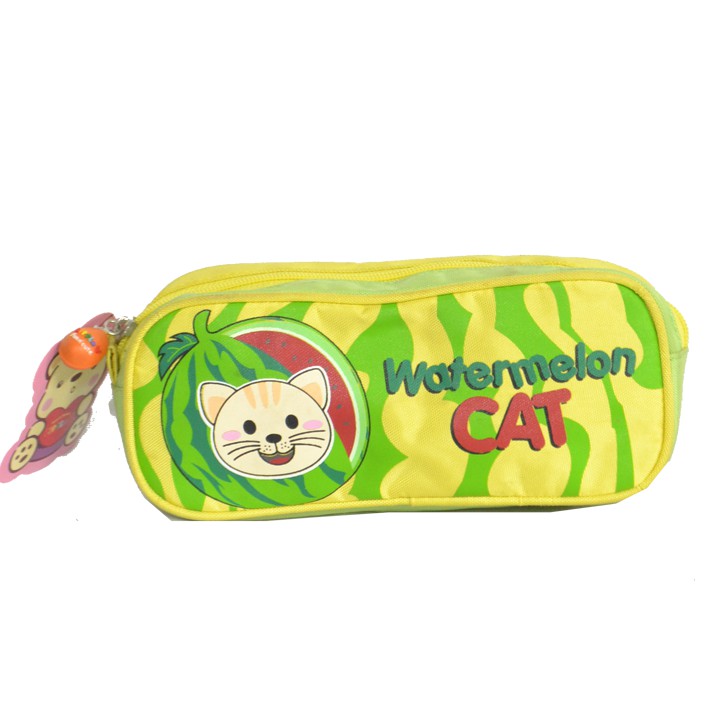 

#6765# LITTLE V Pencase WATERMELON CAT | Tempat Pensil/ Peralatan Sekolah Anak anak