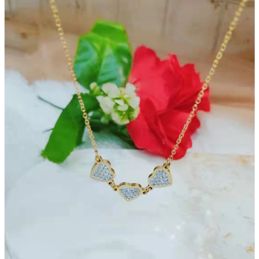 Kalung Titanium Mata Full Perhiasan Fashion 8504,192 ,271