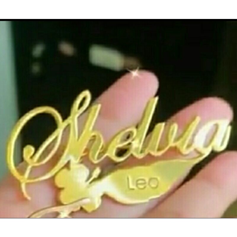 Bros nama / ada nama kecilnya sprti model Etsa / lapis emas asli anti karat / pin nama custom