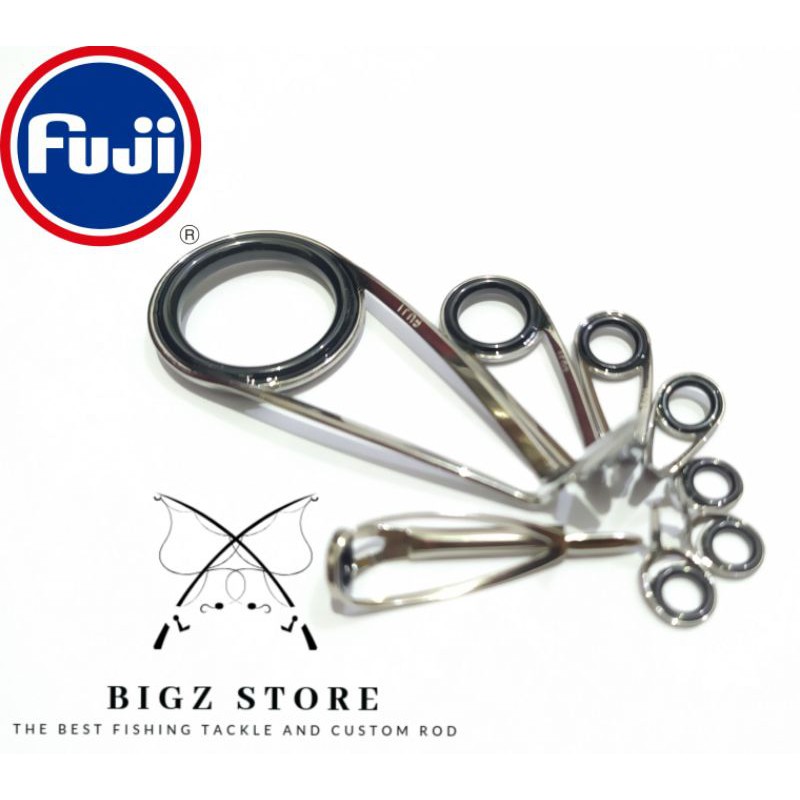 RING GUIDE FUJI ALCONITE SET 8 PCS KAKI 1 PART CUSTOM JORAN KOLONGAN MAMARIT MNST KTAG KLAG