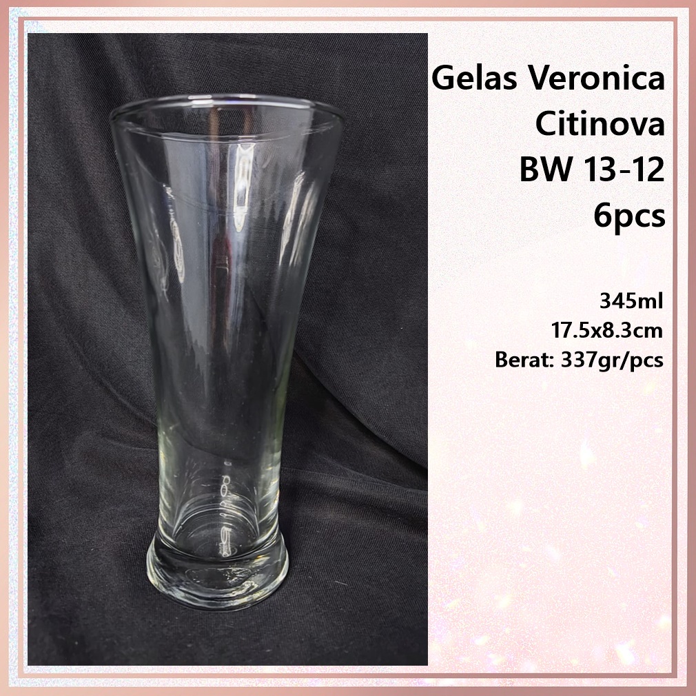 Gelas Jus/Gelas Highball Veronica Citinova BW 13-12 345ml 6pcs