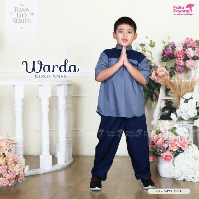 Koko wardah by Pakupayung warna Abu navy