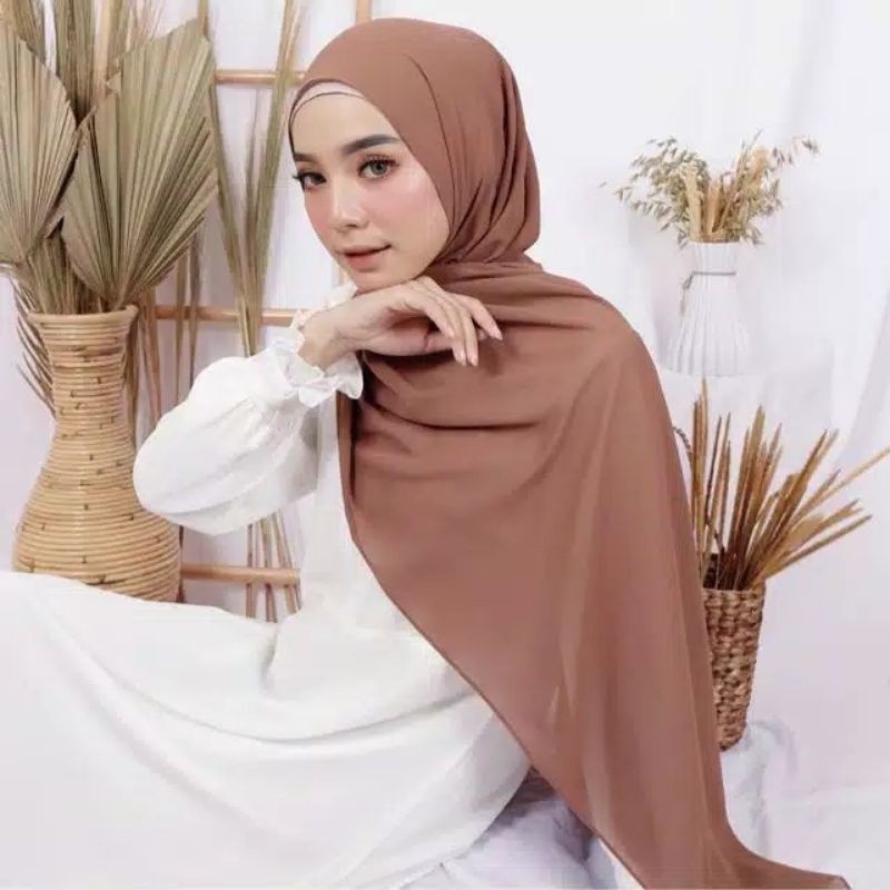[ COD ] BEST QUALITY - Pashmina Sabyan Premium Diamond Italiano Wollycrepe Lembut Mudah Di Atur | Grosir Kerudung Jilbab Pasmina Termurah-1