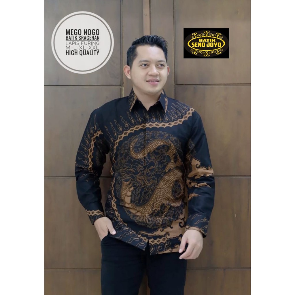 MEGO NOGO kemeja batik pria lengan panjang terbaru ORIGINAL BY SENO