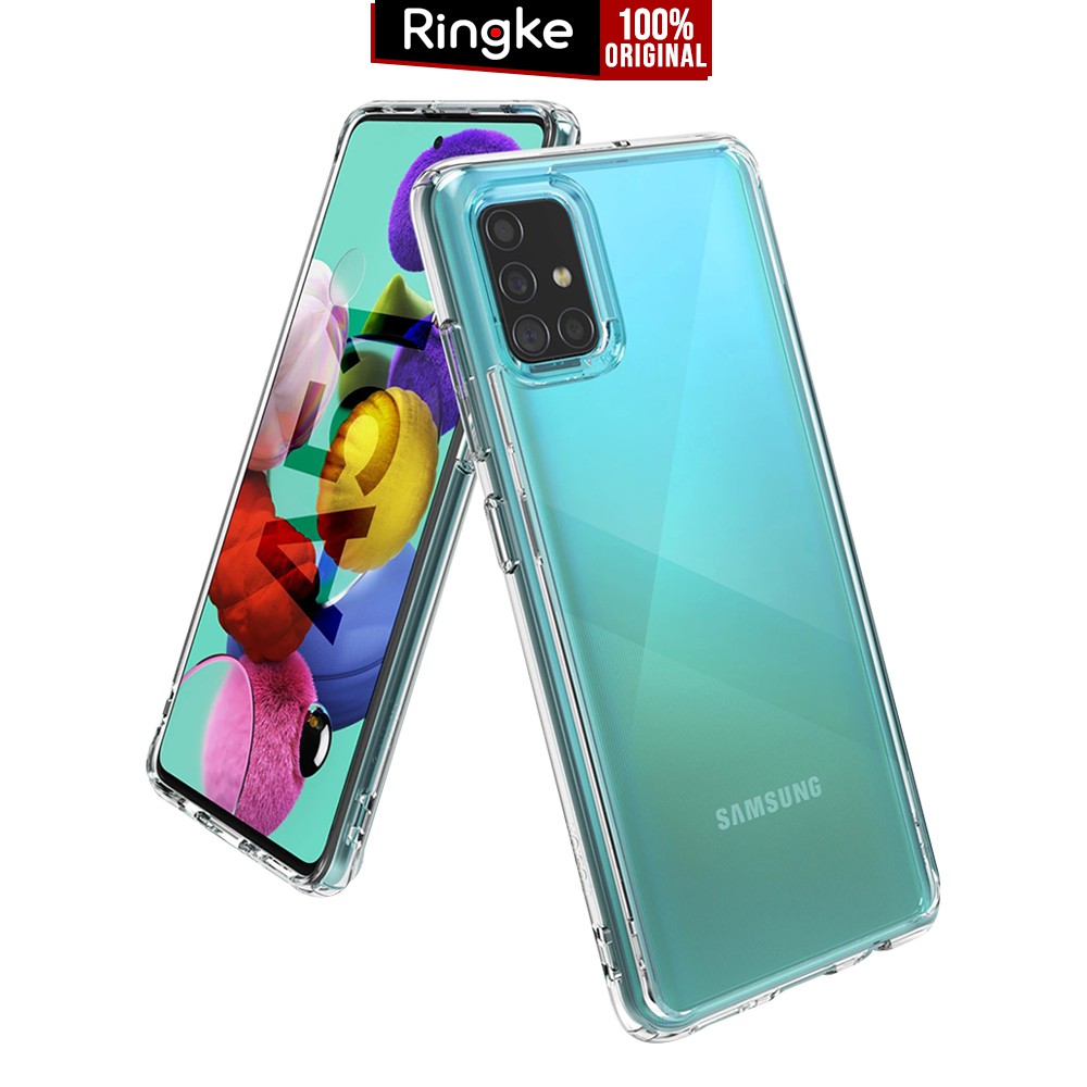 

Case Samsung Galaxy A51 / A71 Ringke Fusion Clear Transparan Anti Shock Casing