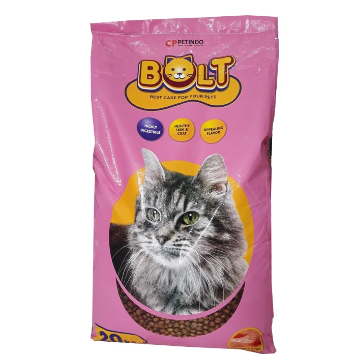 Makanan kucing BOLT repack 1kg cat food tuna