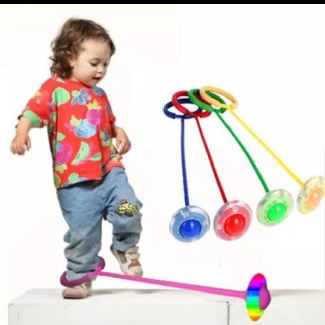 HULA HUP hoop KAKI RANDOM lompat kaki yoyo kaki led nyala lampu jump ball