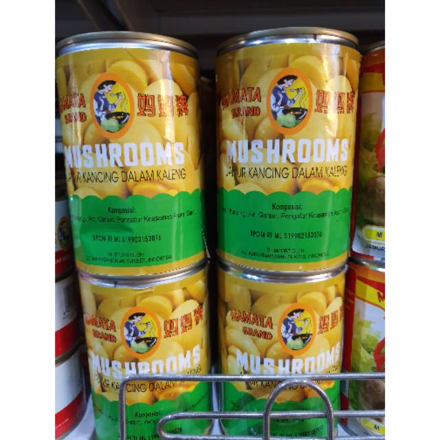 

Mamata Brand MUSHROOMS Jamur Kancing Dalam Kaleng 425gr