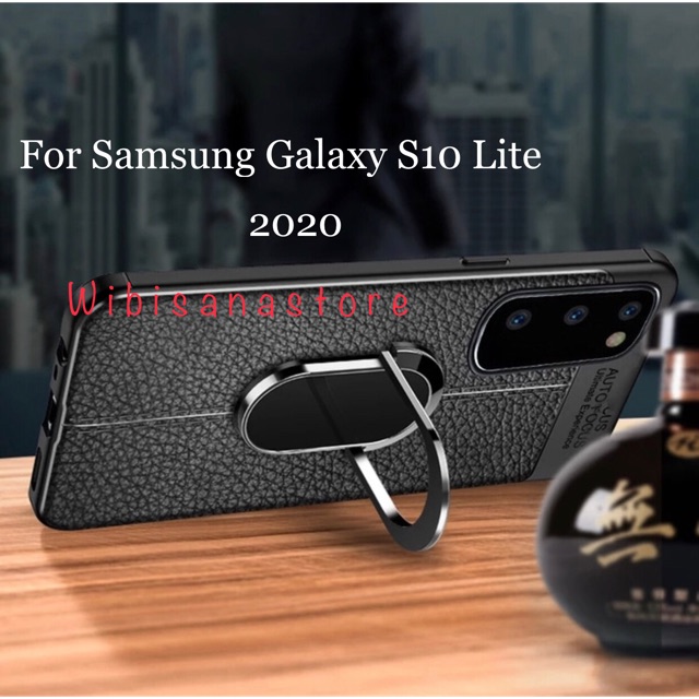 WS95 Original Case Sarung Hp Samsung Galaxy S10 Lite 2020 Leather Ring Holder Casing Cover Quality