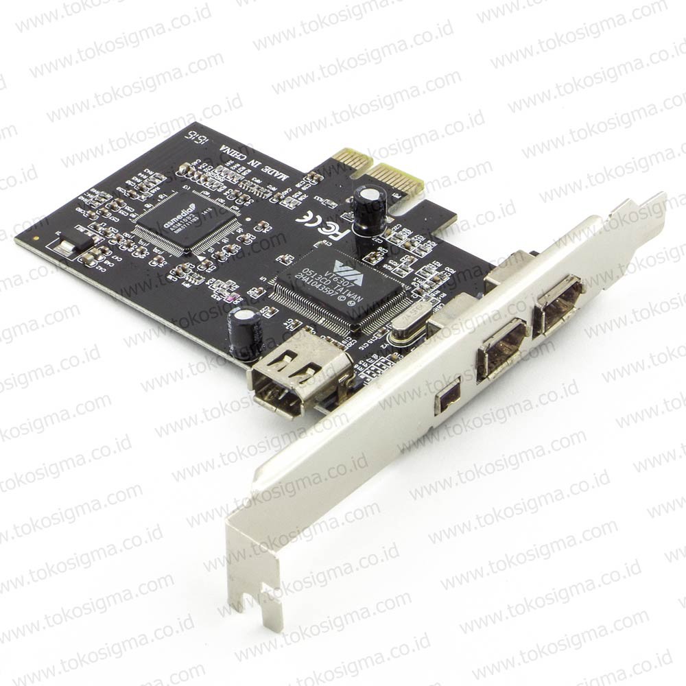 PCI-E CARD FIREWIRE 400 IEEE1394a 3 port pin 6 and 1 port pin 4