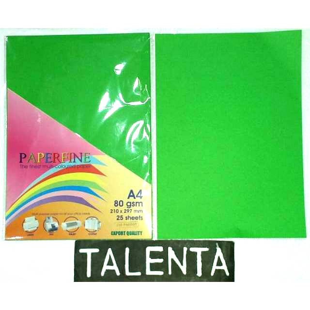 Kertas Paperfine/Kertas Warna A4 80gram