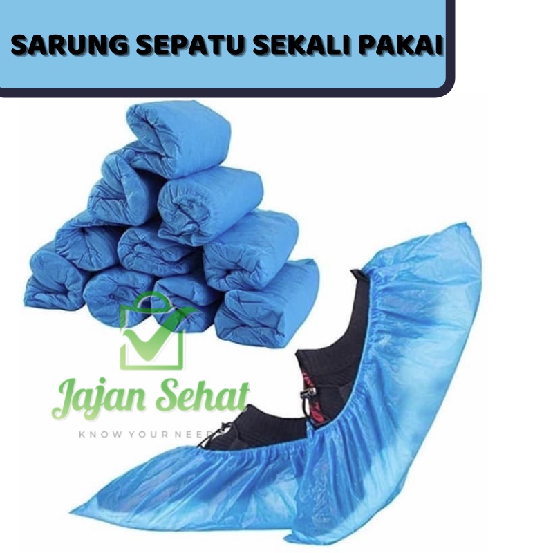 SARUNG SEPATU SEKALI PAKAI DISPOSABLE SHOES COVER isi 100pcs