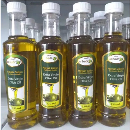 

Minyak Zaitun extra virgin 330ml al badr Zaitun MURNI Minyak Zaiun.