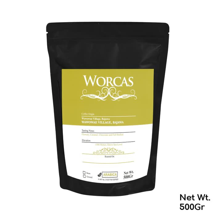 

Kopi Arabica Wawowae Bajawa 500 Gram (Biji/Bubuk) | Worcas Coffee