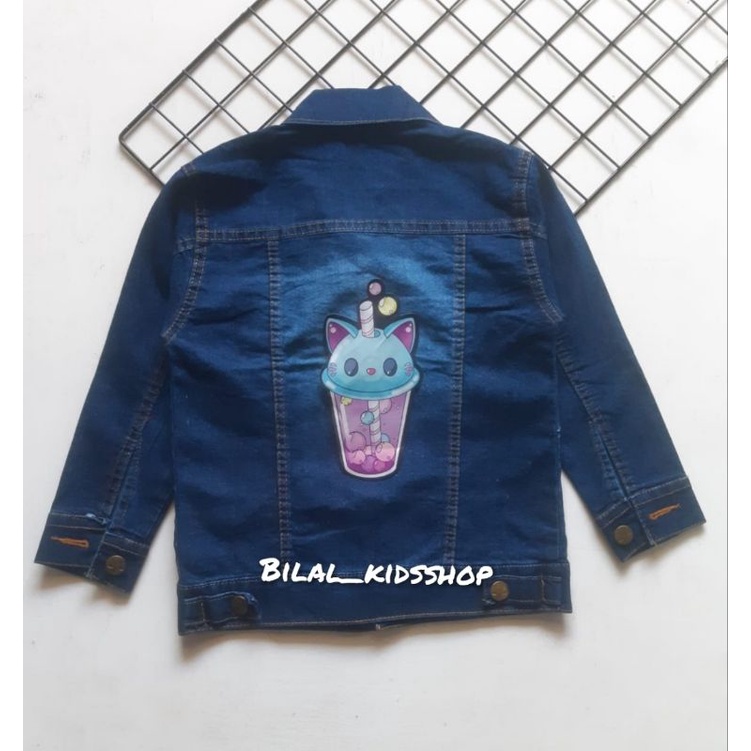 JAKET JENAS LED (NYALA)/JAKET JEANS ANAK