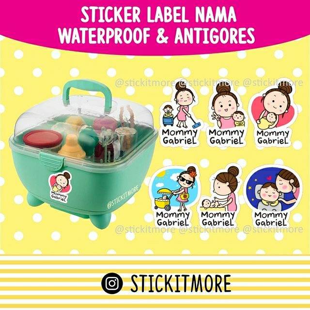 

Sticker Label Nama Waterproof Mommy Diary