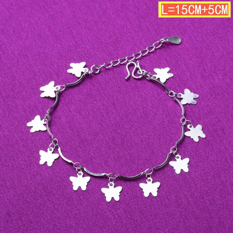 50 gaya 925 gelang perak asli, aksesoris perhiasan fashion Jepang dan Korea-39