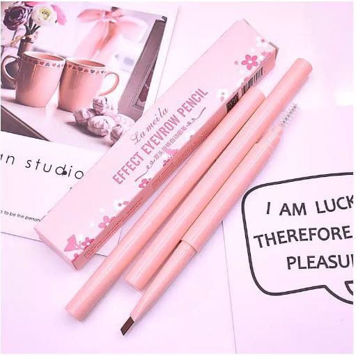 Lameila Pensil Alis 7 Warna Double Head Waterproof And Long Lasting (Pink) HK2013