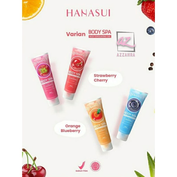 HANASUI BODY SPA EXFOLIATING GEL HANASUI SERIES 300mL/ Body Scrub/ Mengangkat kotoran