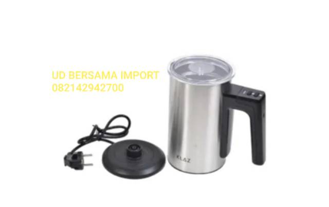 klaz milk frother pembuat busa foam susu stainless stell 300ml