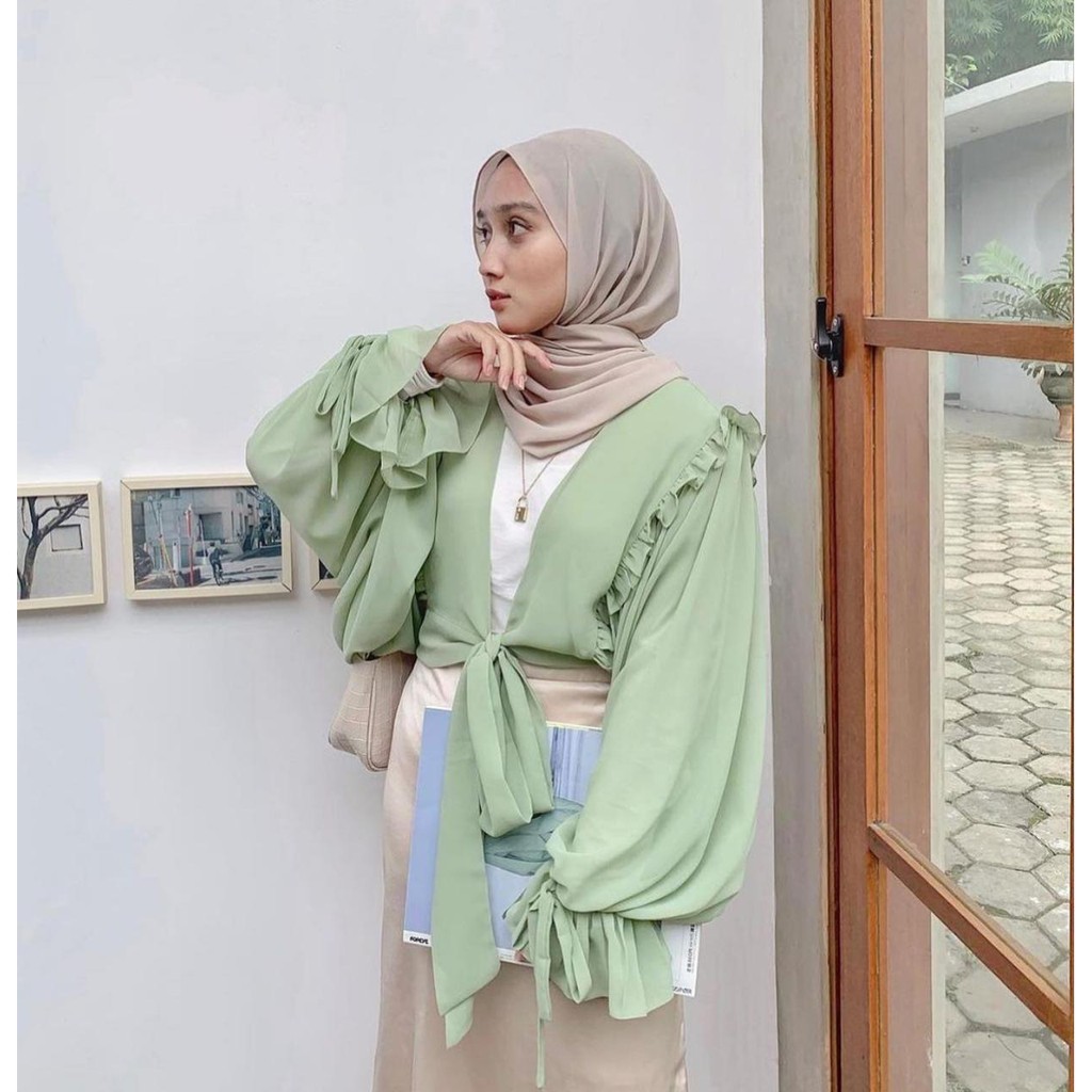 {TERBARU!!!} SERAYA OUTER BAHAN CERUTY / OUTER CROP / ATASAN WANITA / BAJU KEKINIAN