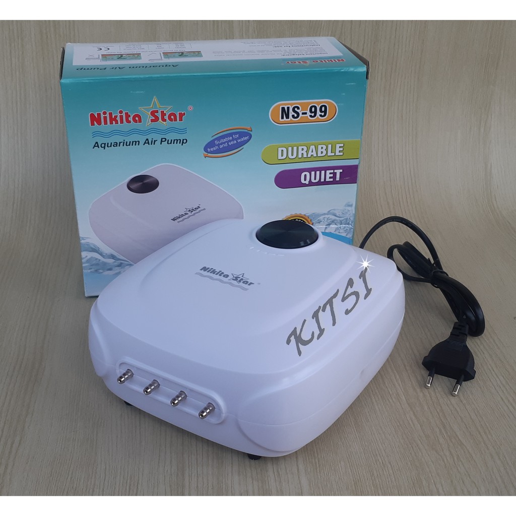 POMPA UDARA NIKITA STAR NS-99 AERATOR 4 LUBANG / AIR PUMP 4 LOBANG LUBANG AQUARIUM AQUASCAPE