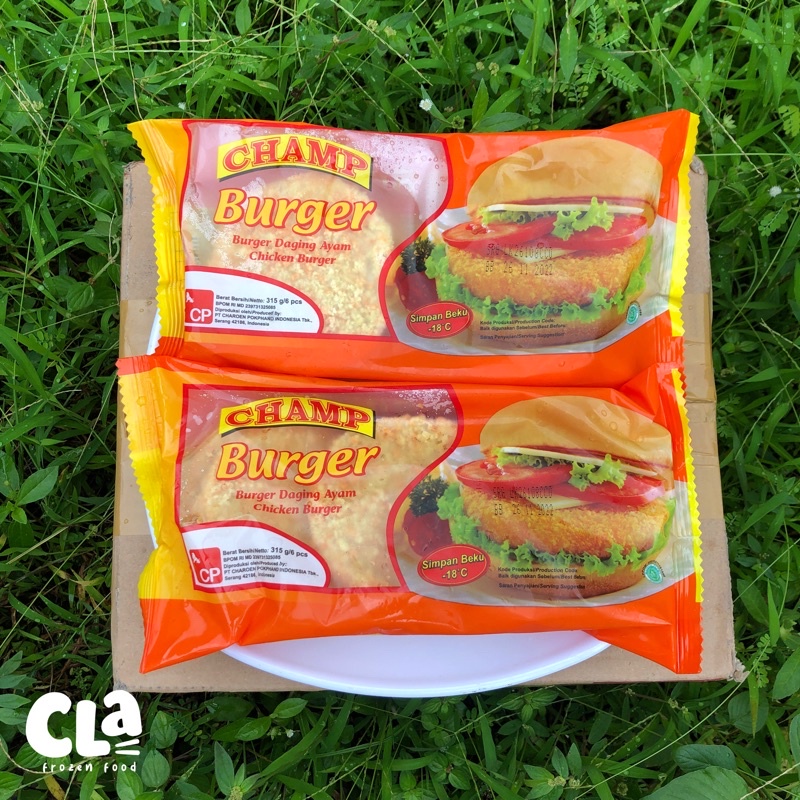 

Daging Ayam Champ Chicken Burger Crispy 315gr