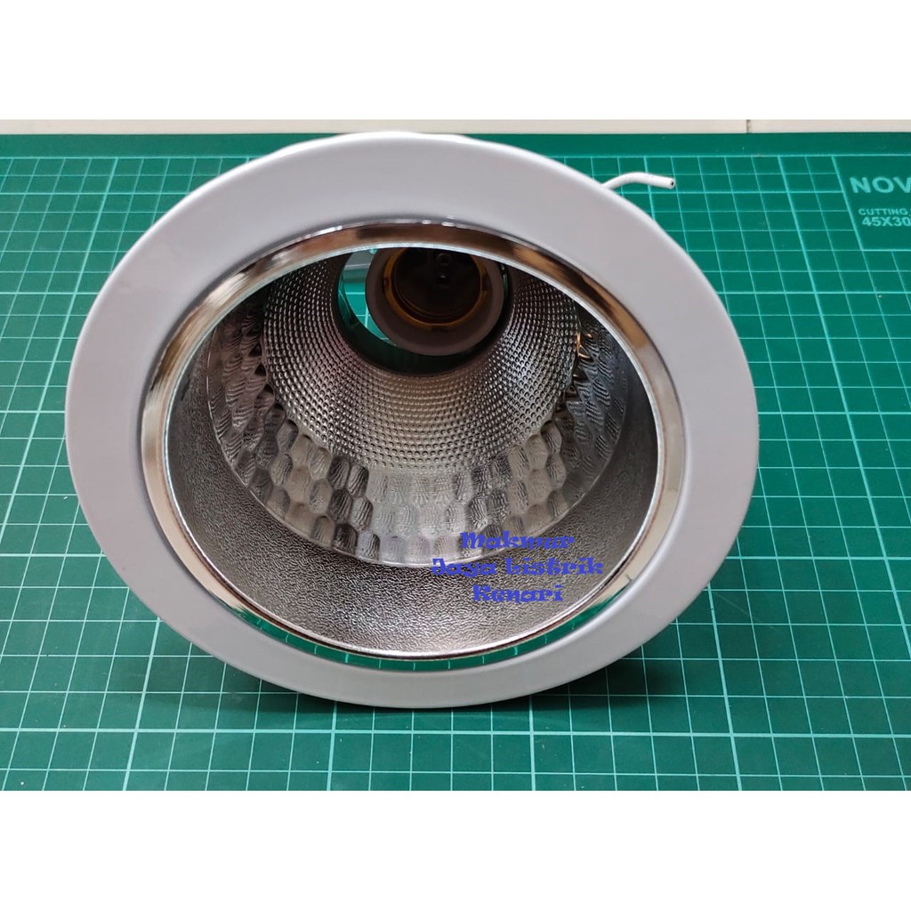 Downlight Kosongan E27 3&quot; 4&quot; 5&quot; 3 inch 4 inch 5 inch Putih Silver Rumah Lampu Fitting