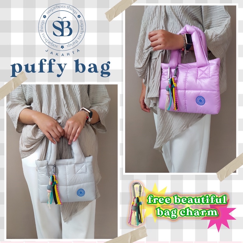 Puffy Bag l Free Bag Carabiner l Free Box and Dust bag