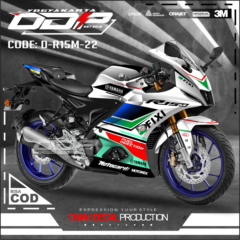 DECAL STIKER R15M V4 V1 V2 V3 V4 DEKAL MOTOR R15M YAMAHA DEKAL TERBAIK TERLARIS DAN KULITAS TERBAIK 