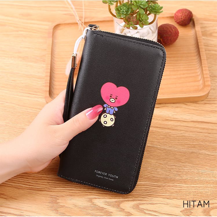 ( Fy ) COD Dompet Panjang D31 Wanita IMPORT Dompet BT21 Dompet WAnita panjang Import MURAH Real Pict