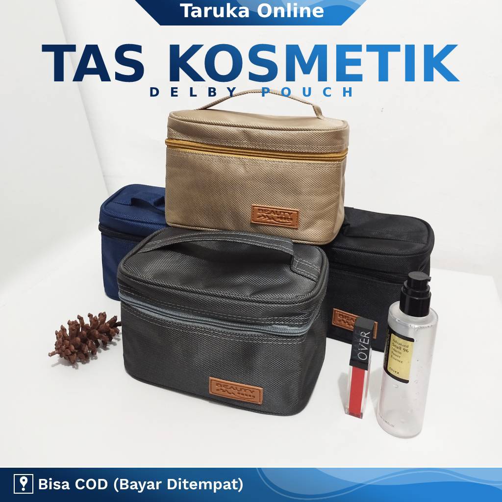 Tas Pouch Wadah Tempat Makeup Meke Up Kosmetik Bedak Mua Salon Peralatan Make Up Mini Serbaguna