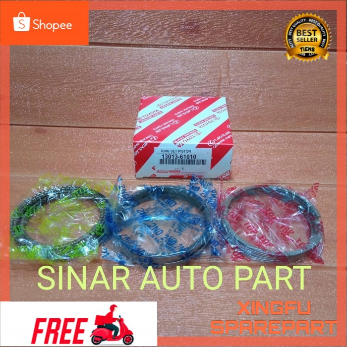 PART RING PISTON SEHER SET TOYOTA HARDTOP 2F IMPORT THAILAND STD-1.00