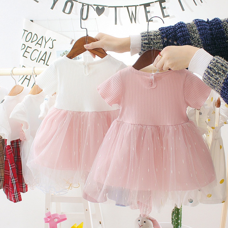 Dress Anak Perempuan Natasya Motif Tutu Baju Anak Import 0-2 Thn