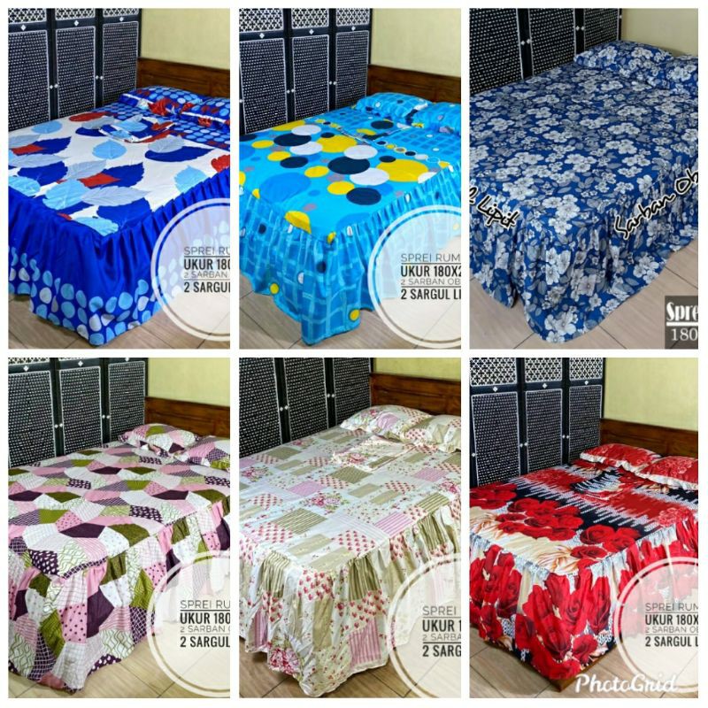 Sprei Rumbai Homemade Motif Dewasa & Karakter Anak size 180*200 ataya sprei