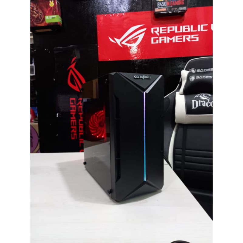 PC gaming editing core i7 vga gtx 1050ti 4 gb ddr 5 full new