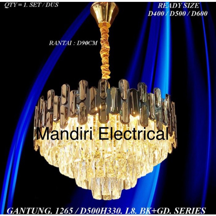 Lampu Gantung Kristal Ruang Tamu 1265 Chandelier