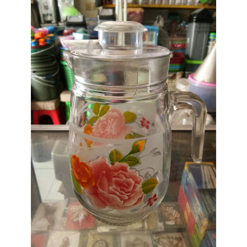 Water Jug / Gelas Pitcher / Teko Kaca / Pitcher Glass Besar 1400 ML Soluna KIG