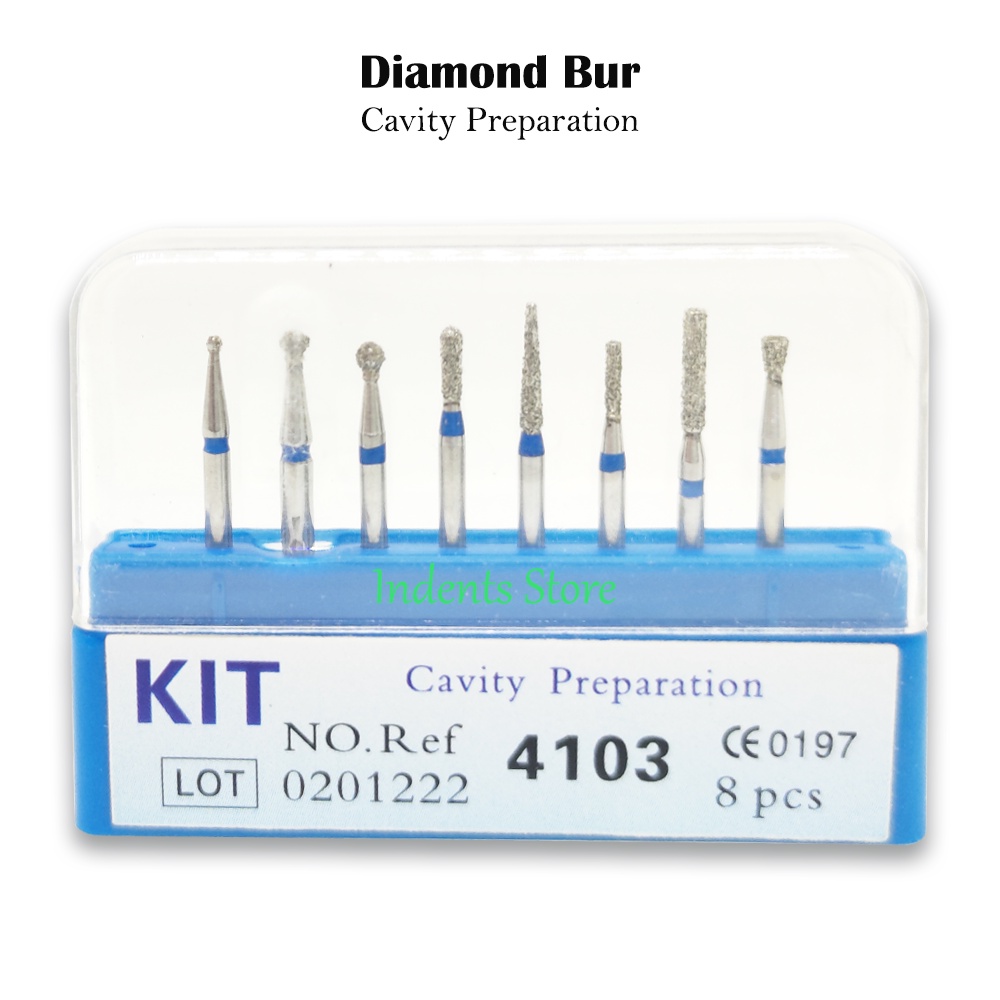 Dental Diamond Bur Preparasi Cavity Gigi