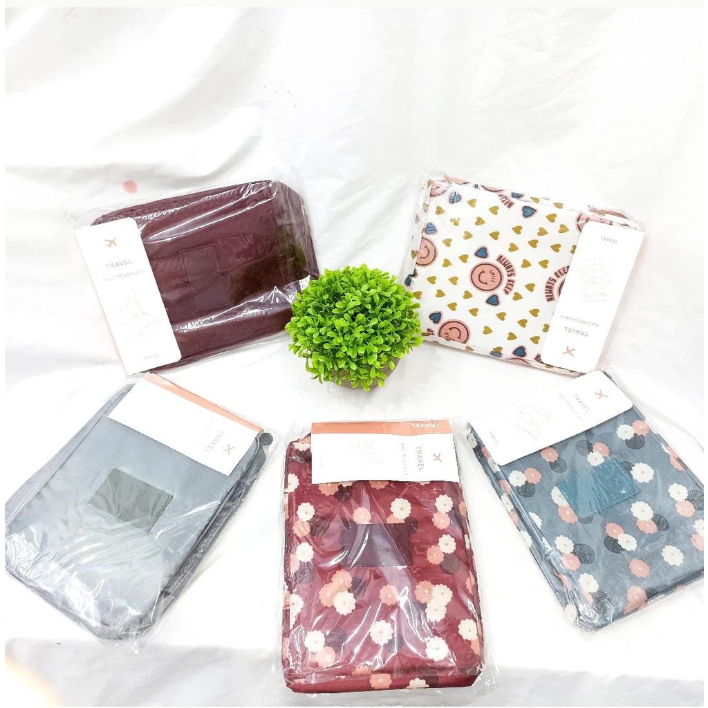 Tas Kosmetik Travel Make Up Bag Pouch Organizer Storage Traveling Tempat Make Up Murah Azgalery PK-01-TK