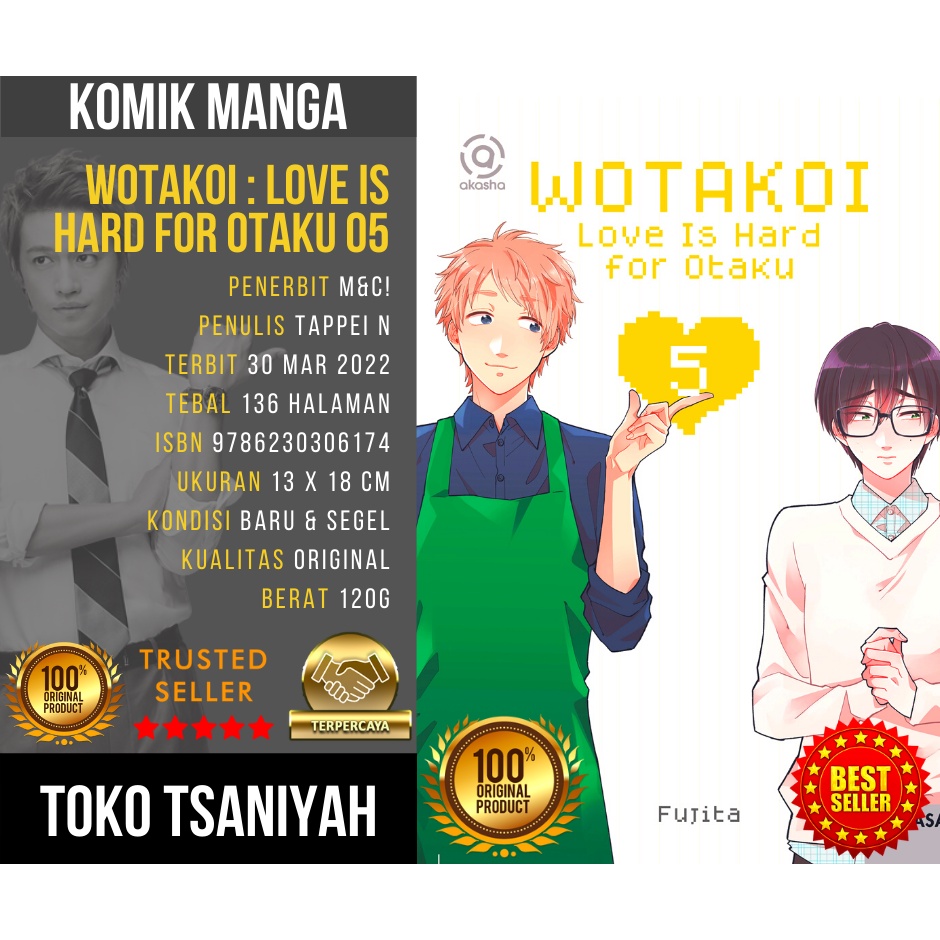 Jual Buku Komik Akasha Wotakoi Love Is Hard For Otaku 05 Wotakoi 5