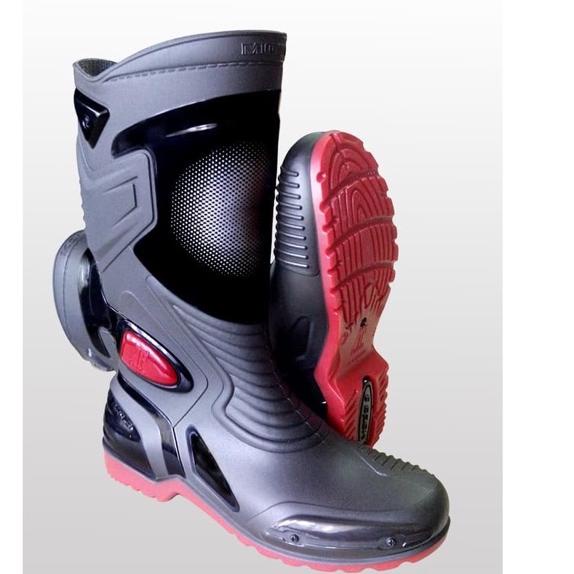 ❆ Sepatu AP Boots PVC MOTO 3 Anti Air Hujan Banjir sepatu pria biker 3M size 38 39 40 41 42 43 44 45